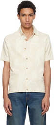 Paul Smith Beige Jacquard Shirt