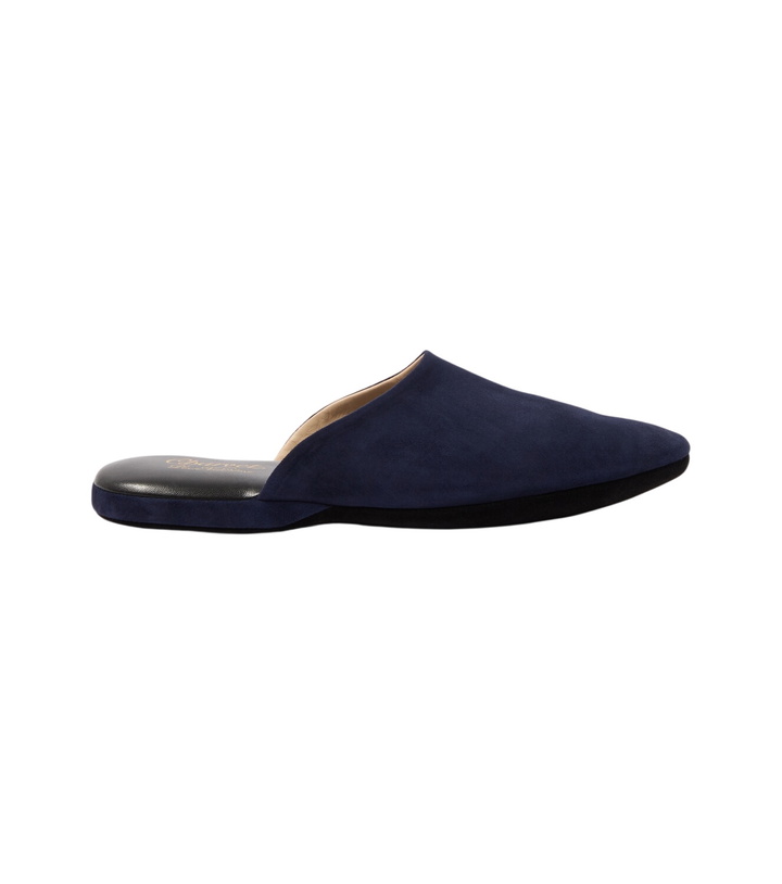 Photo: Charvet Leather-lined suede slippers