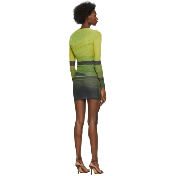 Louisa Ballou SSENSE Exclusive Multicolor Mesh Ring Dress Louisa Ballou