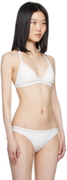 La Perla White Paneled Bikini Top