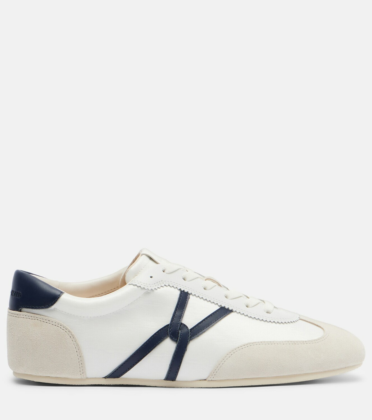 Veronica Beard Leather-trimmed canvas sneakers