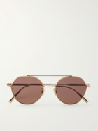 Dior Eyewear - DiorBlackSuit R6U Aviator-Style Gold-Tone Sunglasses