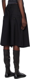 VAQUERA Black 'Baby Suiting' Woven Shorts