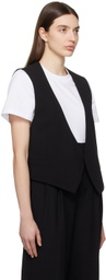 AMI Paris Black Open Vest
