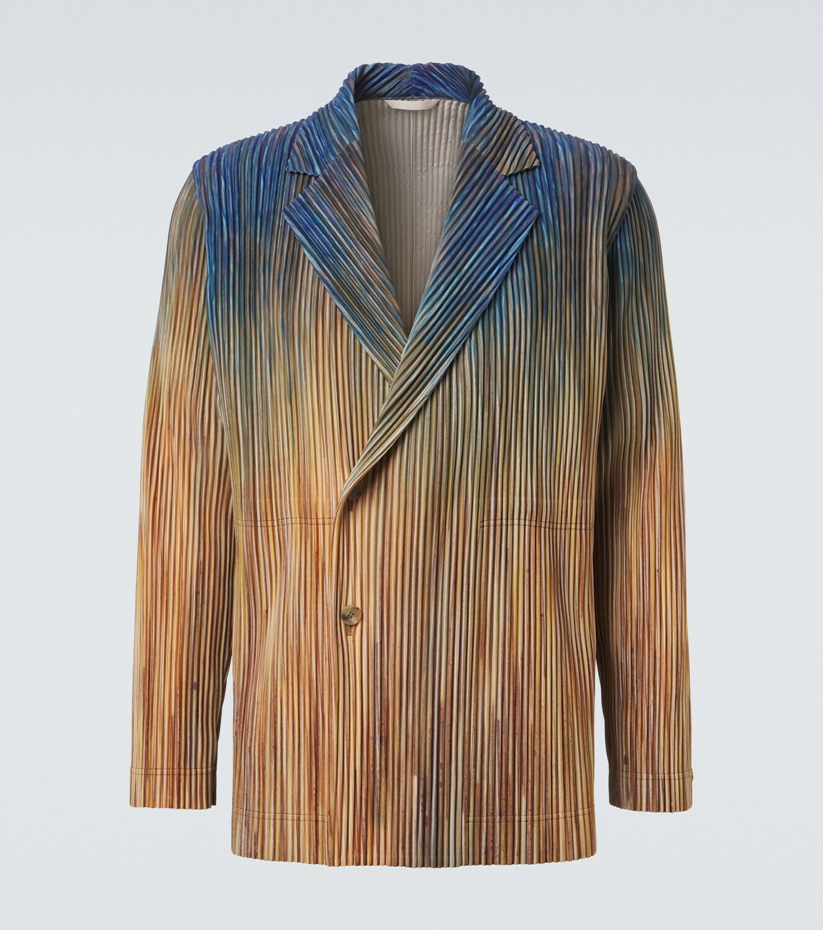 Homme Plissé Issey Miyake Paint Brush Close-Up pleated blazer