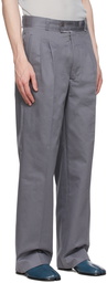 Maison Margiela Grey Cotton Trousers