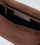 Balenciaga Le City Small suede messenger bag