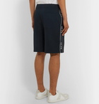 Valentino - Logo-Jacquard Stretch-Knit Shorts - Navy