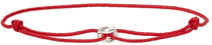 Photo: Le Gramme Red 'Le 1 Gramme' Cord Bracelet