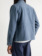 FOLK - Assembly Garment-Dyed Cotton-Twill Field Jacket - Blue