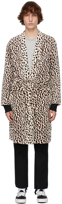 Photo: WACKO MARIA White Leopard 'Guilty Parties' Gown Coat