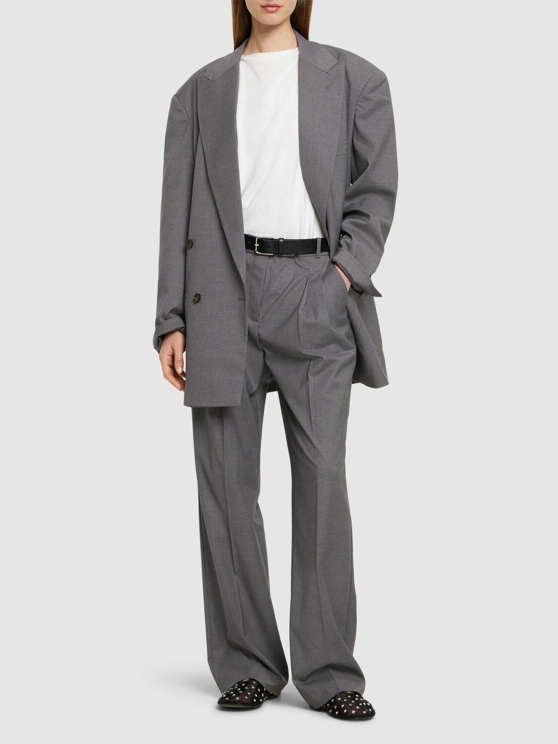 DESIGNERS REMIX Steven Viscose Blend Straight Pants