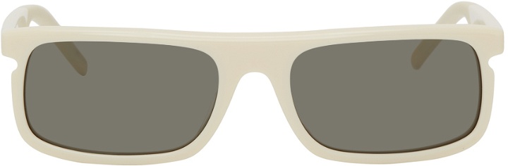 Photo: Kenzo Off-White Rectangular Sunglasses
