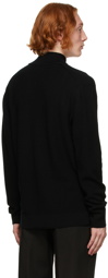 Solid Homme Black Mockneck Sweater