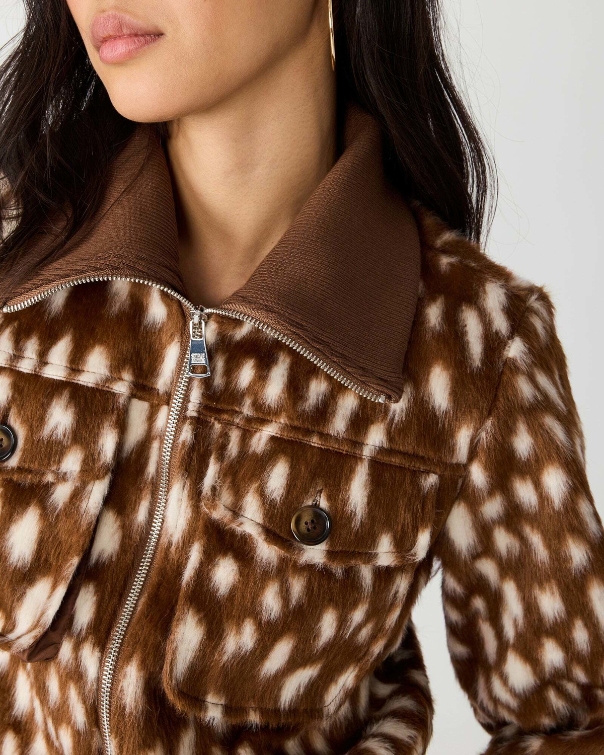 Steve Madden Hunton Jacket in Brown