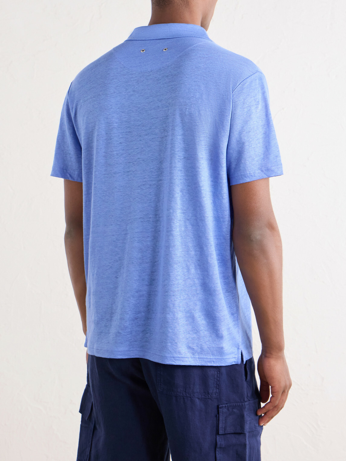 Vilebrequin - Pyramid Linen-Jersey Polo Shirt - Blue