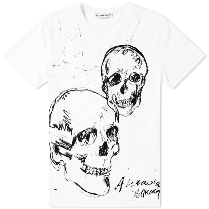 Photo: Alexander McQueen Double Skull Print Tee