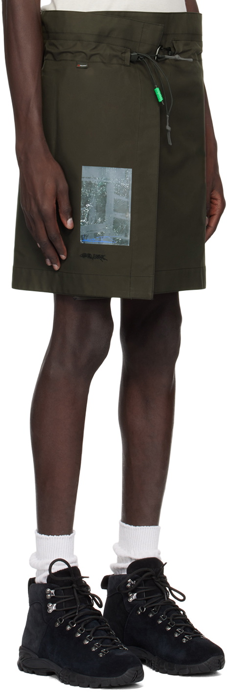 GR10K SSENSE Exclusive Gray Patches Skirt