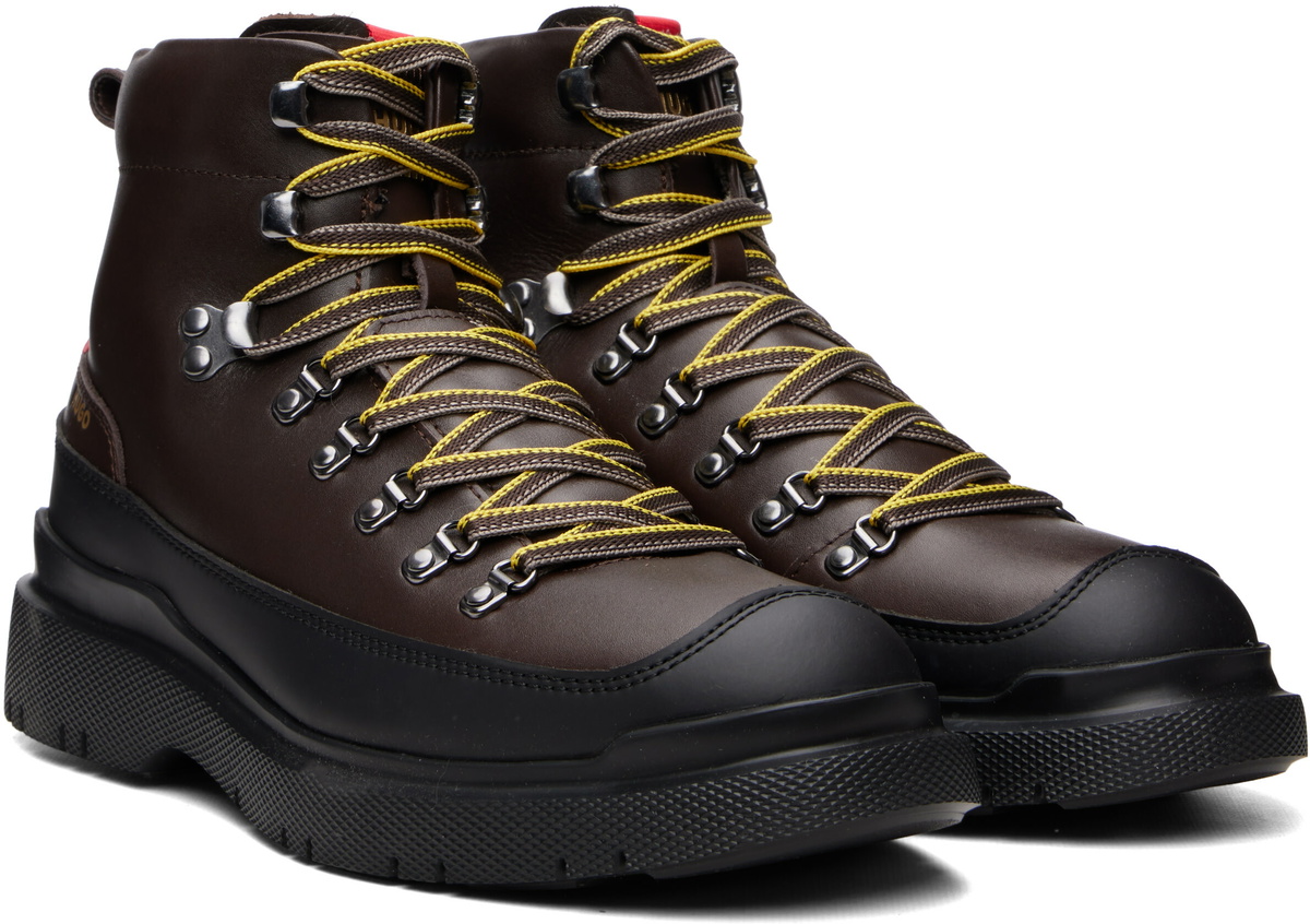Hugo Brown Hiking-Style Leather Boots