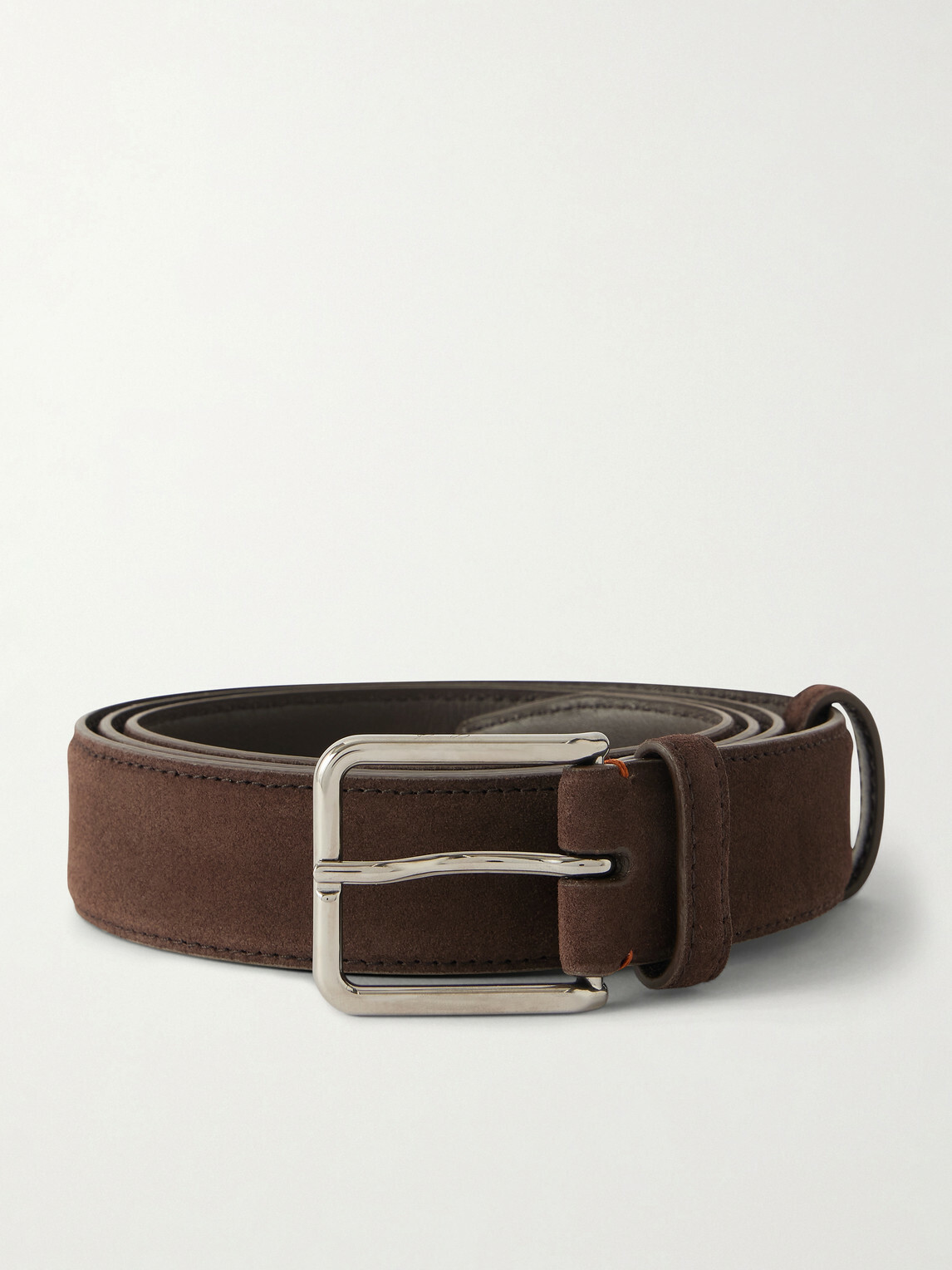 Loro Piana - Monterey 3.2cm Suede Belt - Brown