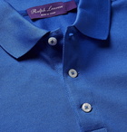 Ralph Lauren Purple Label - Cotton-Piqué Polo Shirt - Men - Blue