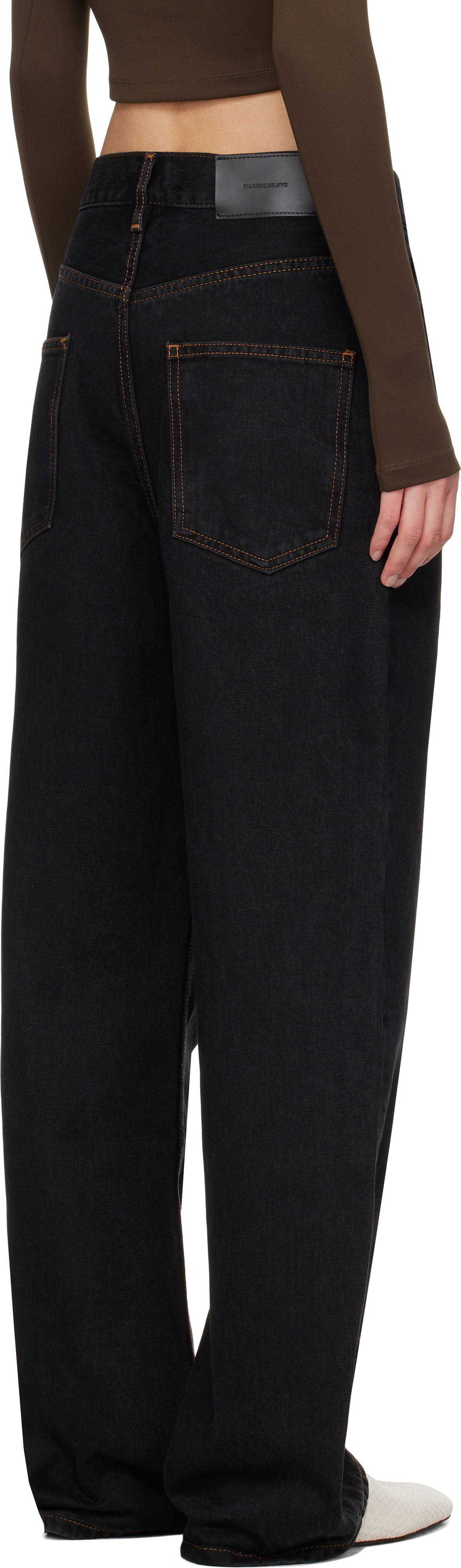WARDROBE.NYC Black Low Rise Jeans