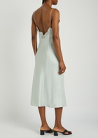 Rohe Lace-trim Silk Midi Slip Dress Light Blue