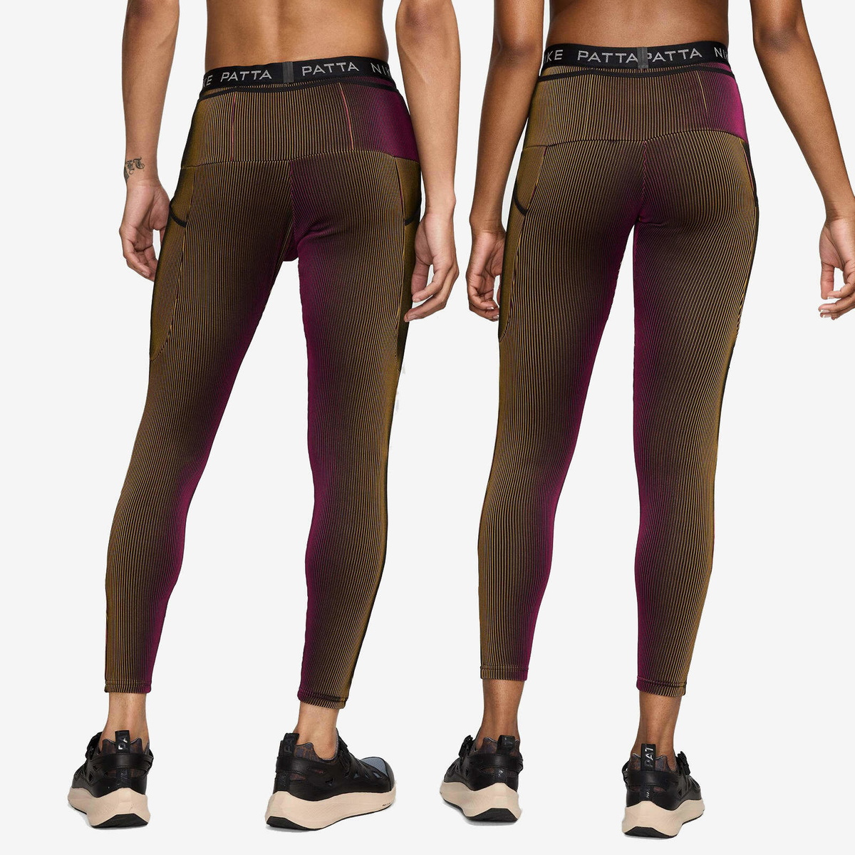 Nike x Patta Legging in Black/Fireberry