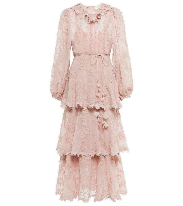 Photo: Zimmermann - Floral cotton and silk midi dress