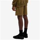 Helmut Lang Men's Outer Space Sweat Shorts in Olive