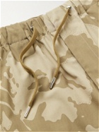 MONCLER - Camouflage-Print Cotton-Ripstop Drawstring Bermuda Shorts - Neutrals - IT 52