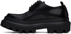 Dolce&Gabbana Black Brushed Calfskin High Trekking Derbys