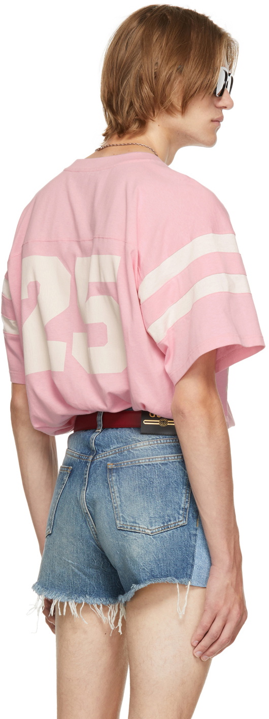 Gucci Pink '25 Gucci Eschatology in Pink 1921' T-Shirt Gucci Gucci Pink '25 Gucci Eschatology in Pink 1921' T-Shirt Gucci