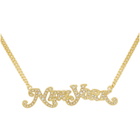 Marc Jacobs Gold New York Magazine Edition Nameplate Necklace