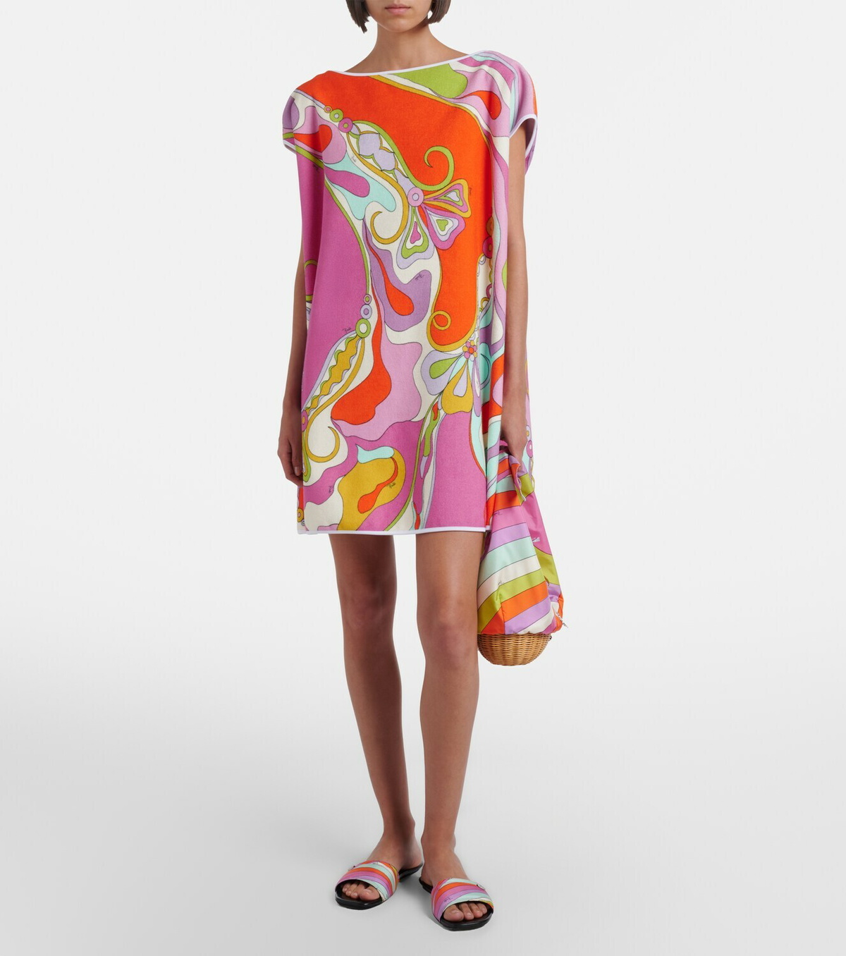 Pucci Orchidee cotton-blend terry minidress