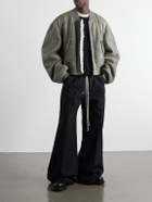 Rick Owens - Secchia Shearling Bomber Jacket - Gray
