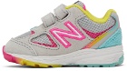 New Balance Baby Grey & Pink 888v2 Sneakers