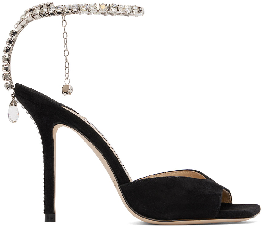 Jimmy Choo Black Saeda 100 Sandals