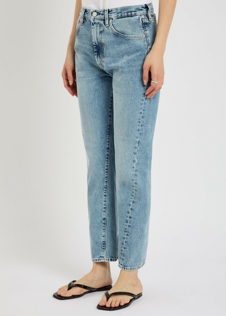 Toteme Twisted-seam Straight-leg Jeans Light Blue