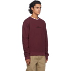 Maison Margiela Burgundy Logo Sweatshirt