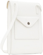 LEMAIRE White Enveloppe Strap Bag