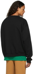 M.A. Martin Asbjørn Black Crewneck 'MA' Sweatshirt