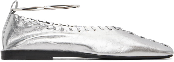 Photo: Jil Sander Silver Ring Ballerina Flats