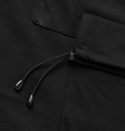 Y-3 - Wide-Leg Panelled Piqué and Cotton-Blend Jersey Drawstring Shorts - Black