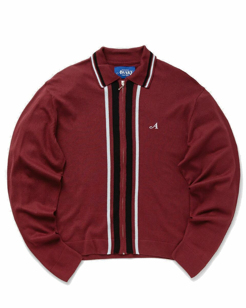 Photo: Awake Full Zip Sweater Red - Mens - Sweatshirts/Zippers