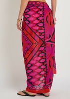 Pucci Printed Cotton Sarong - Pink - One Size