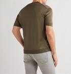 TOM FORD - Slim-Fit Knitted Silk T-Shirt - Green