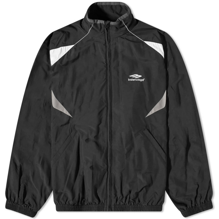 Photo: Balenciaga Men's Nylon Track Jacket in Black