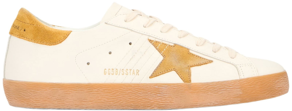 Golden Goose White Flag Superstar Sneakers Golden Goose