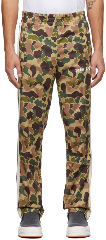 Photo: Palm Angels Khaki Print Track Pants